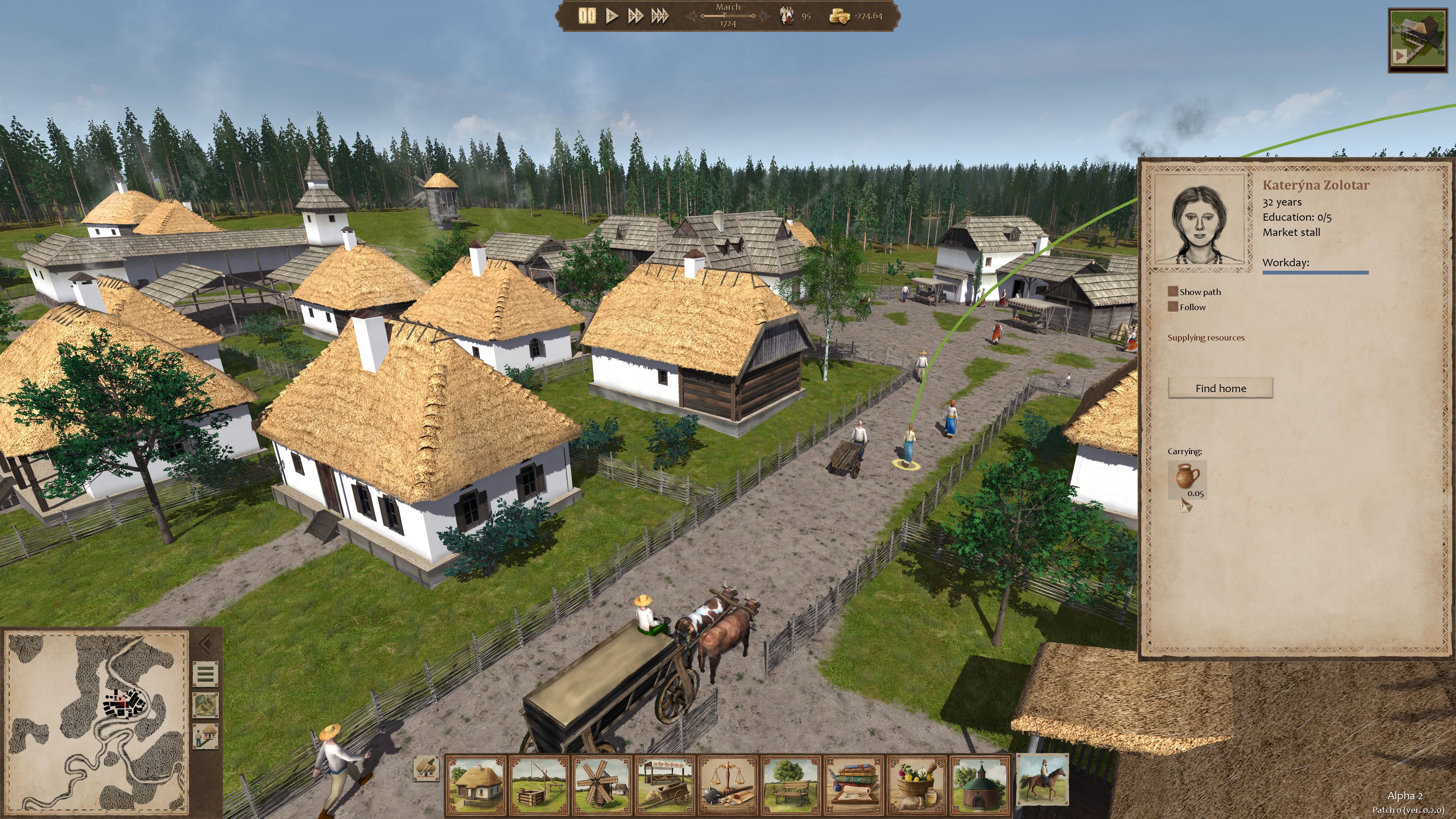 Ostriv A City Building Game - screenshots of the current state of the game to be updated as the development goes on